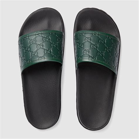 gucci slip on men's|men's Gucci slides size 10.